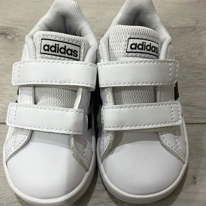 Infant Adidas superstars. Black & white. New
